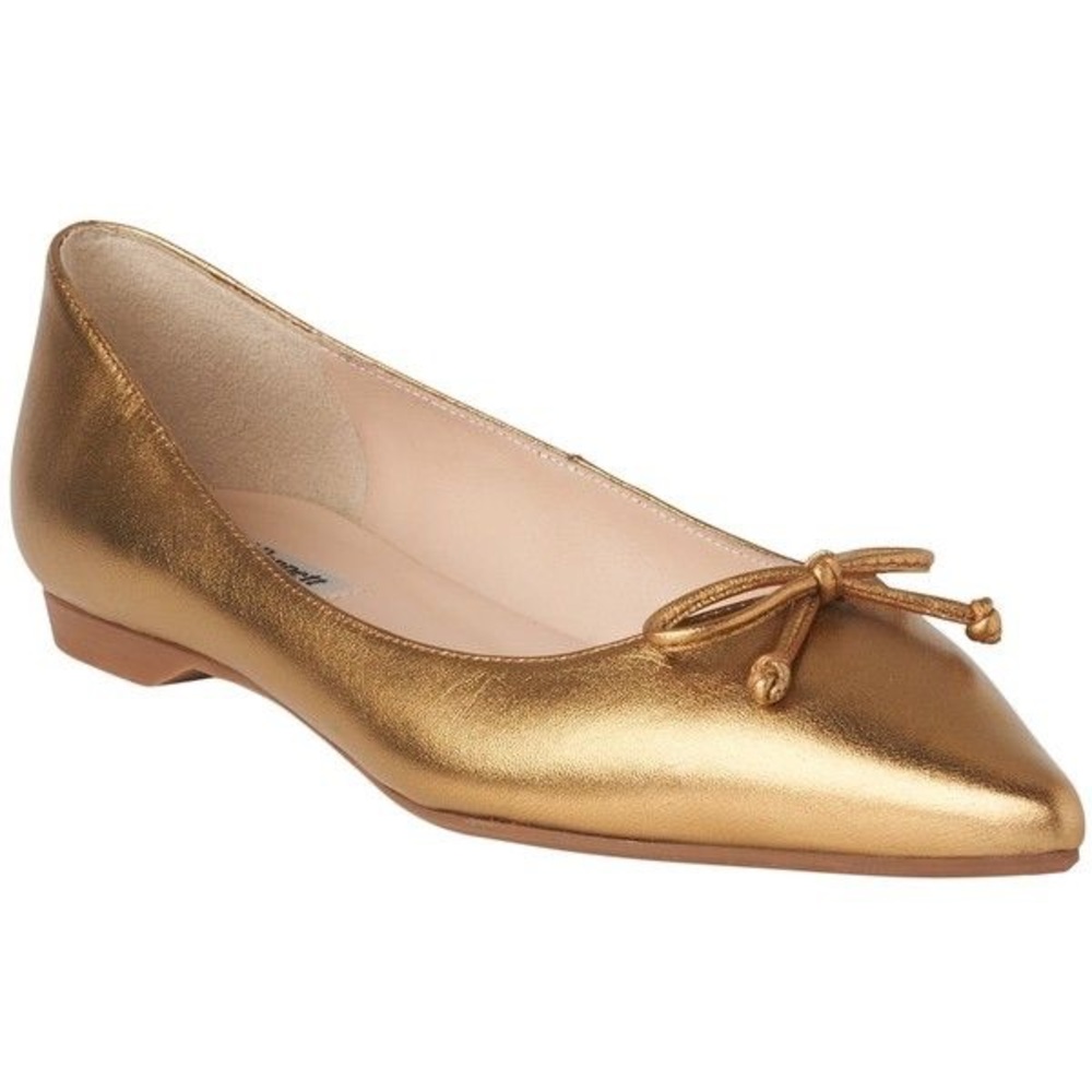 LK Bennett Clarisse Gold Metallic Flats